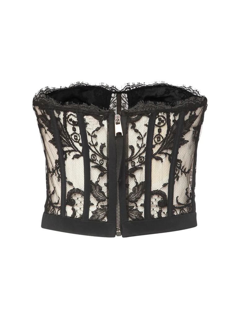 Alexander McQueen Strapless Lace Bustier Top 6