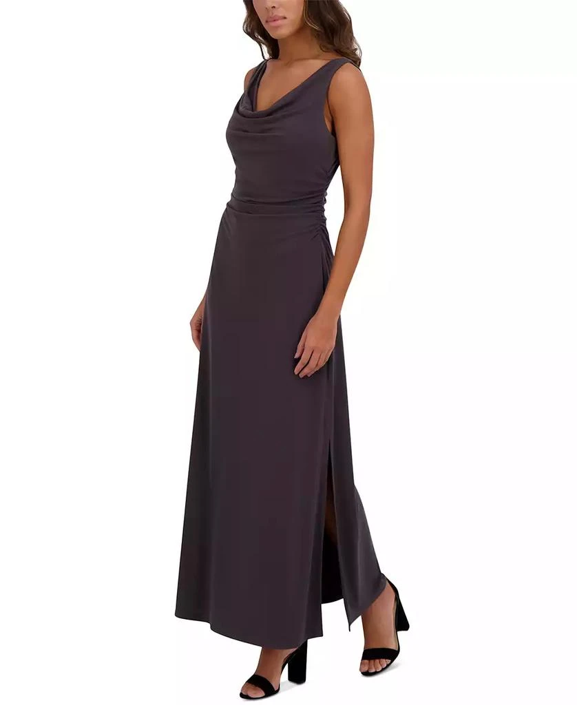 Kensie Women's Draped Cowlneck Sleeveless Maxi Dress 3