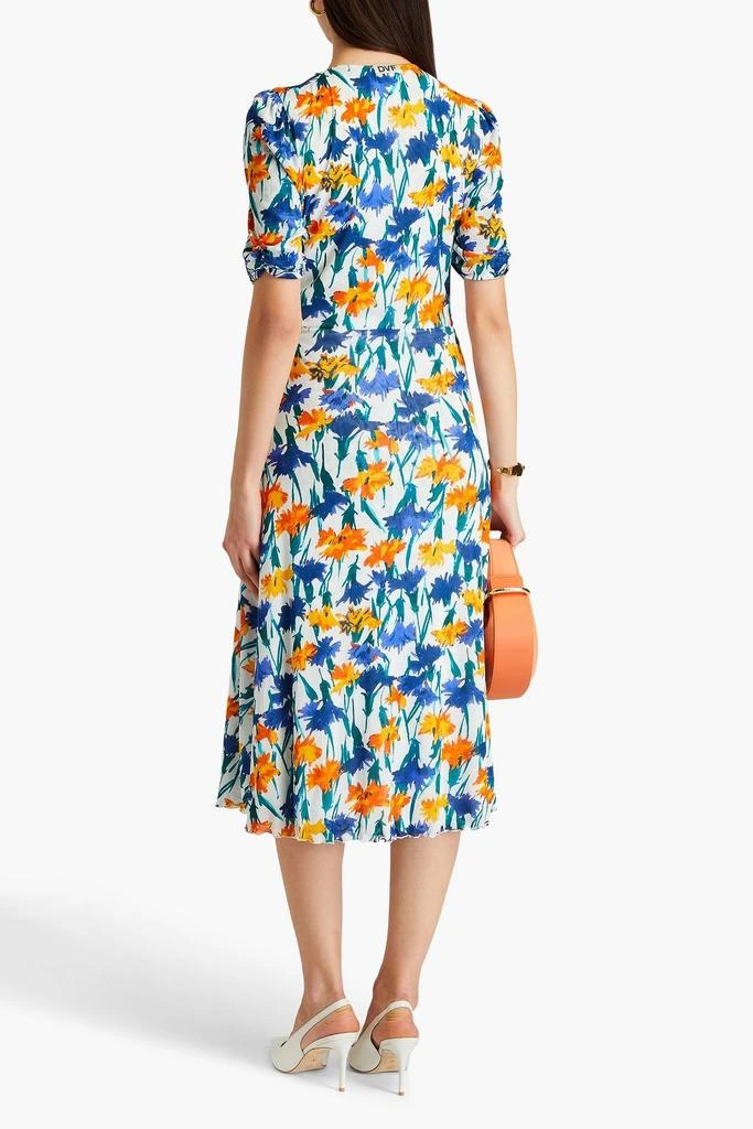 Diane von Furstenberg Koren reversible printed stretch-mesh dress 3