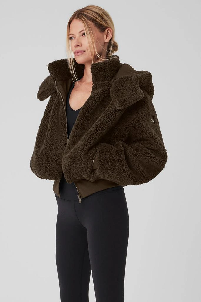 Alo Foxy Sherpa Jacket - Espresso 3