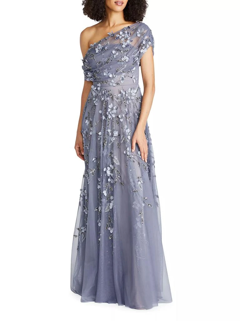 Theia Fiorella Draped Petal Gown 2