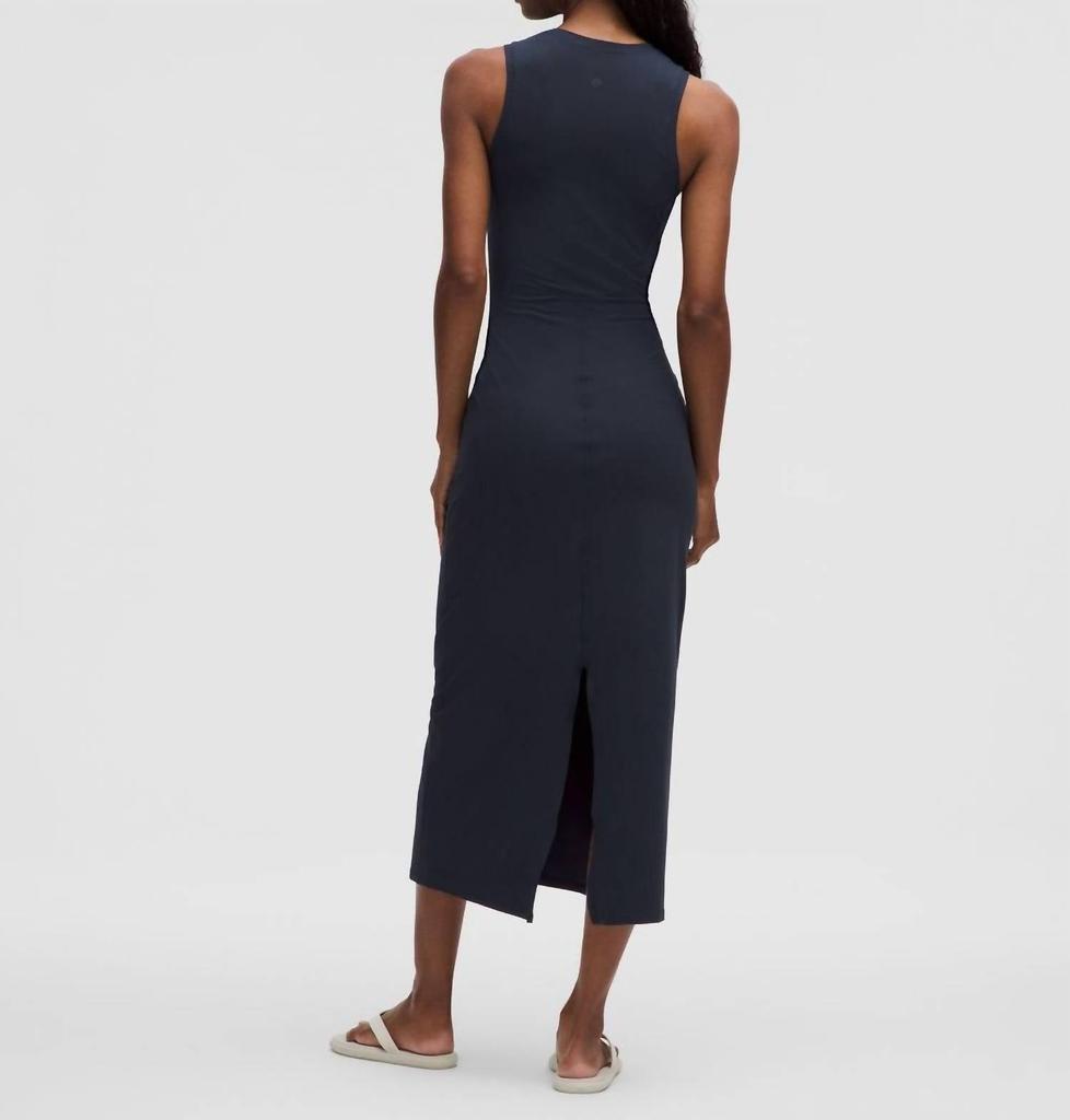 strapless open back dress lululemon All Aligned Ribbed Midi Dress