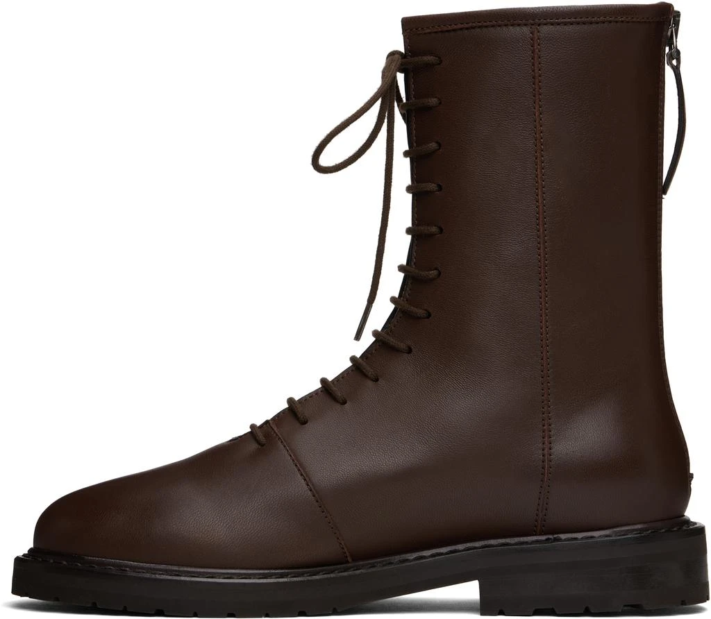 LEGRES Brown Combat Boots 3