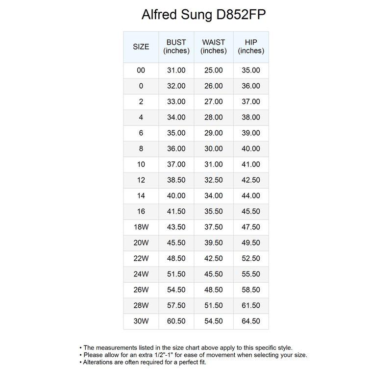 Alfred Sung Floral Lace-Up Back Bustier Satin Dress With Full Skirt and Pockets D852FP