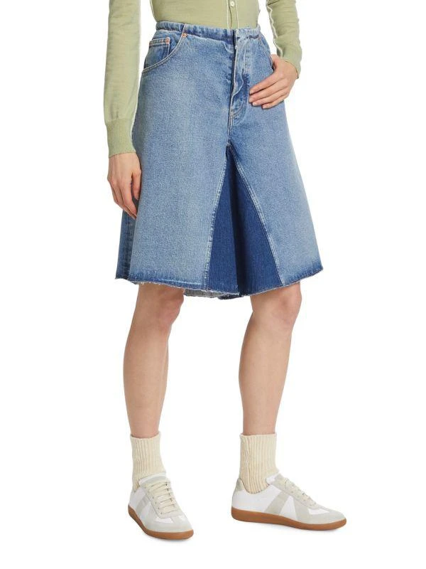 MM6 Patchwork Denim Shorts 3