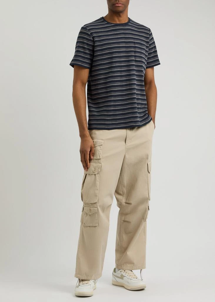 Oliver Spencer Oli's striped waffle-knit T-shirt 4