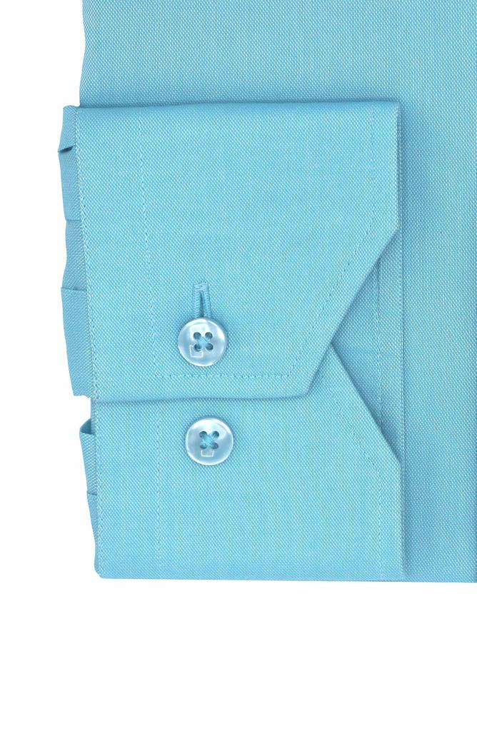 Lorenzo Uomo Trim Fit Solid Cotton Stretch Dress Shirt