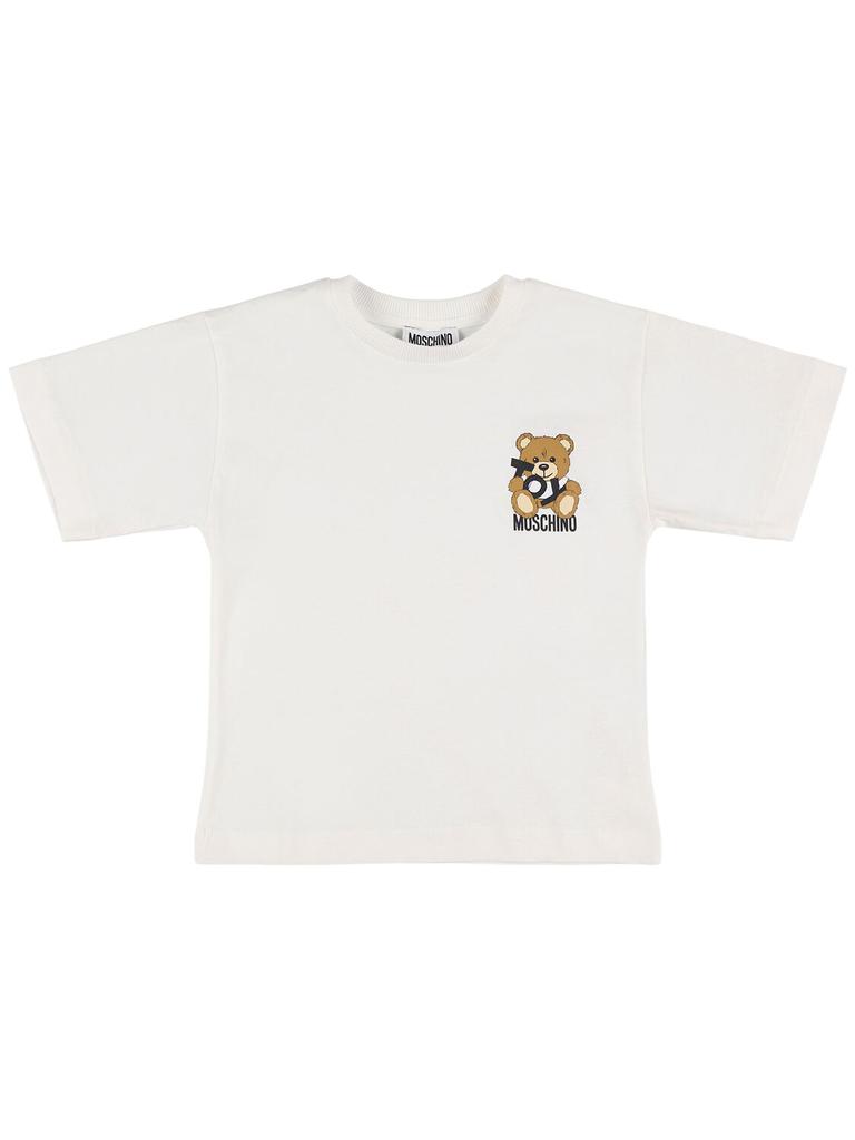 Moschino Moschino Gilt Without Guilt Embroidered Crewneck T