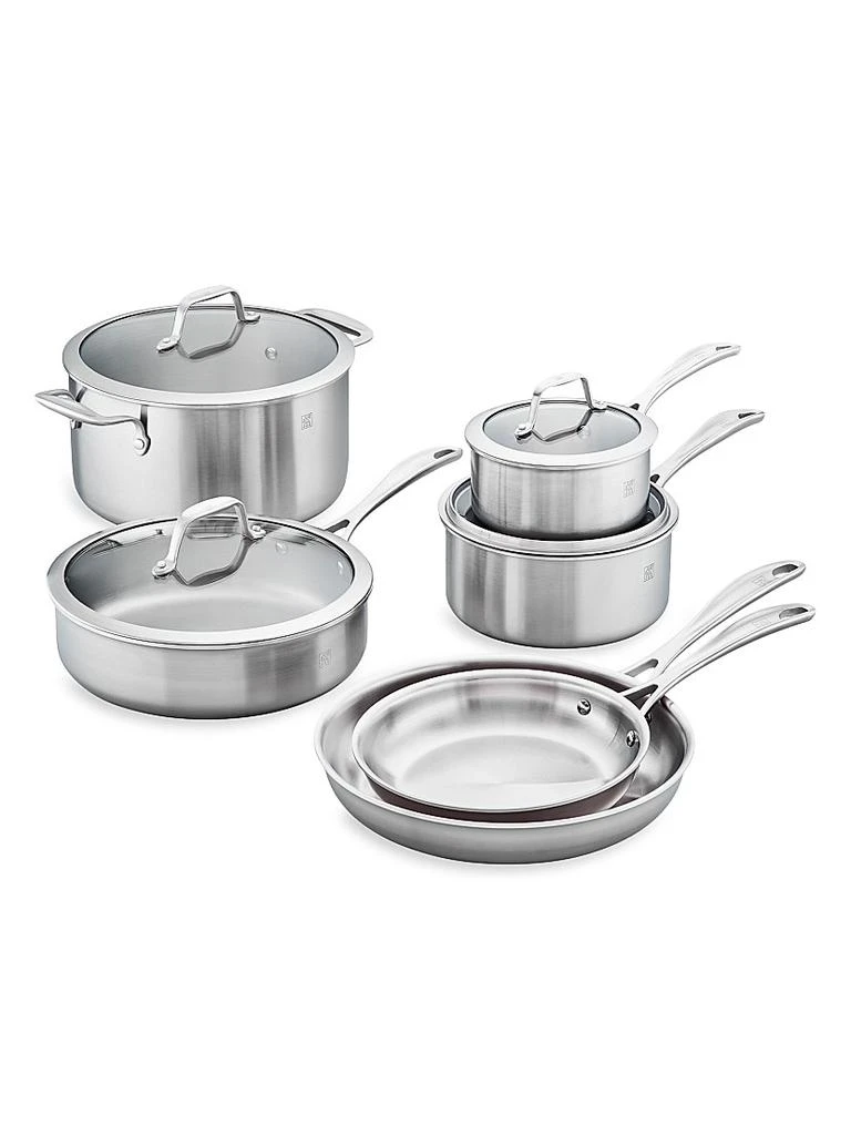 ZWILLING J.A. Henckels Spirit 3 Ply 10 Piece Stainless Steel Cookware Set 1