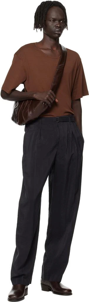 Lemaire Burgundy Medium Croissant Bag 4