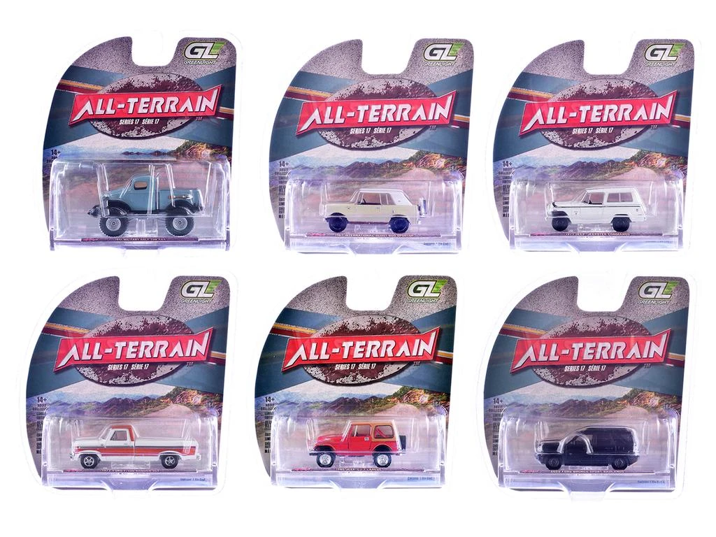 Greenlight "All Terrain" Series 17 Set of 6 pieces 1/64 Diecast Model Cars by