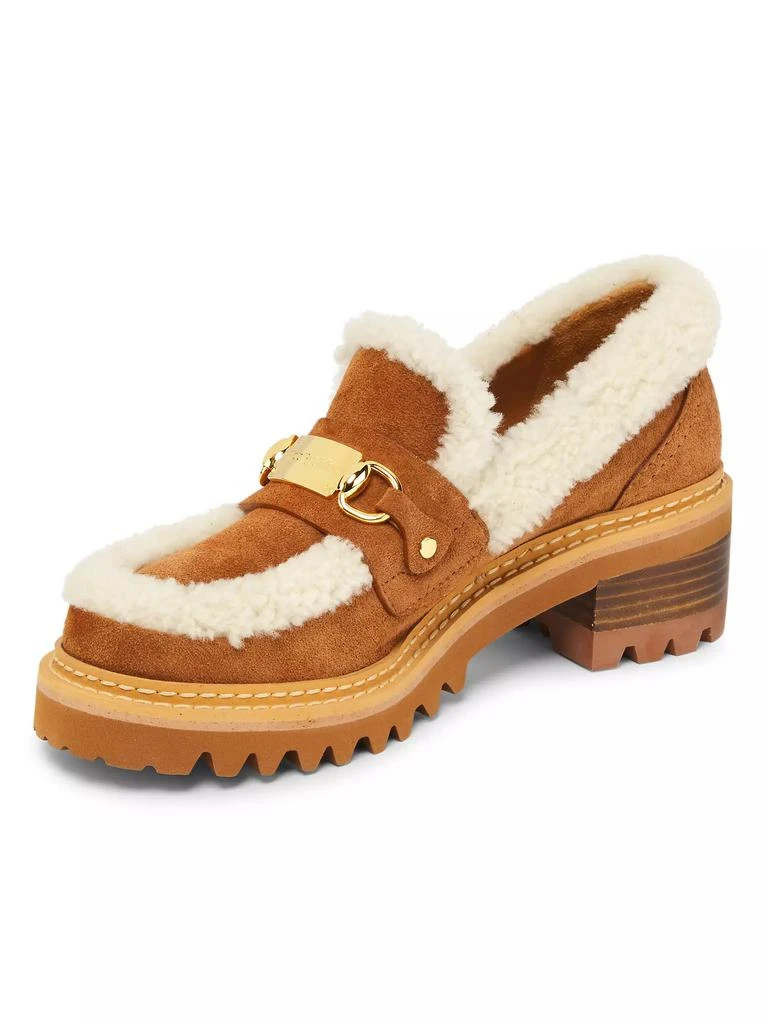 See by Chloé Juliet Leather & Shearling Loafers 2
