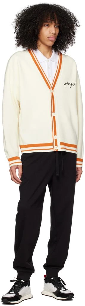 Hugo Boss White Three-Button Polo 4