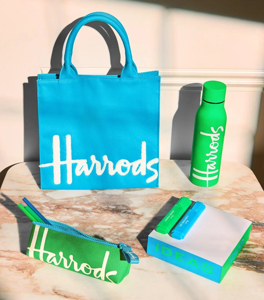 Harrods Small Cotton Logo Tote Bag 6
