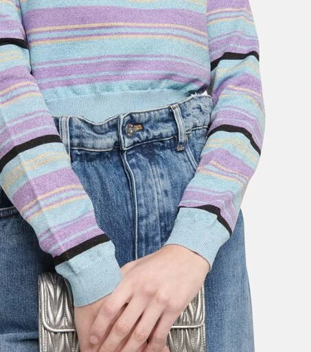 Miu Miu Striped cropped sweater 5