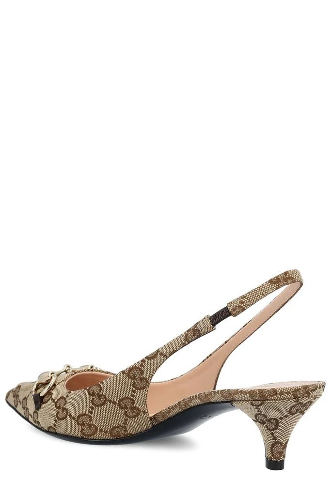 Gucci Gucci GG Monogrammed Slingback Pumps 3