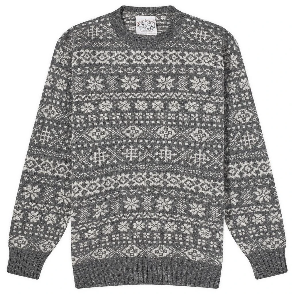 Jamiesons of Shetland Jamieson's of Shetland Snowflake Fair Isle Crew Knit 1