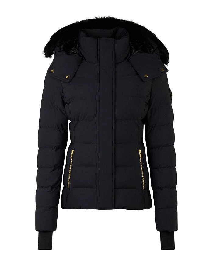 Moose Knuckles Betta Shearling Trim Down Puffer Jacket 6