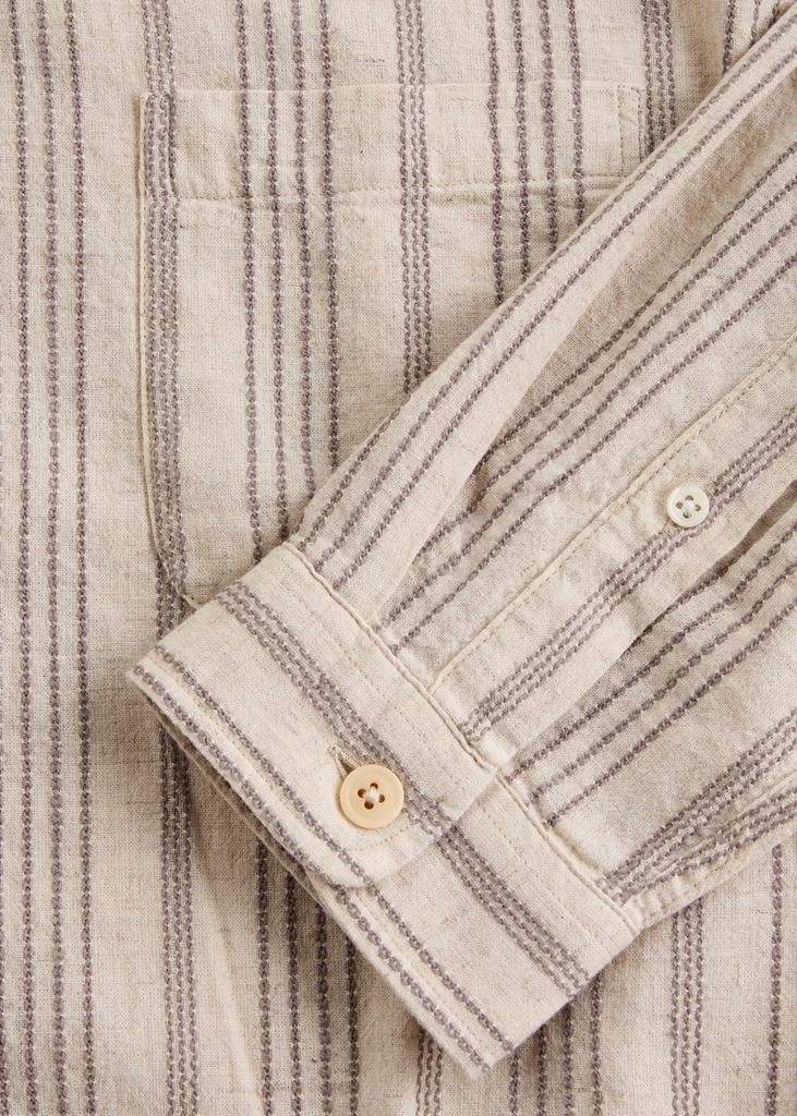 Oliver Spencer New York Special striped cotton-blend shirt 5