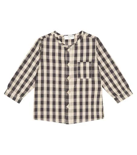 1 + in the Family Baby Henry checked cotton shirt