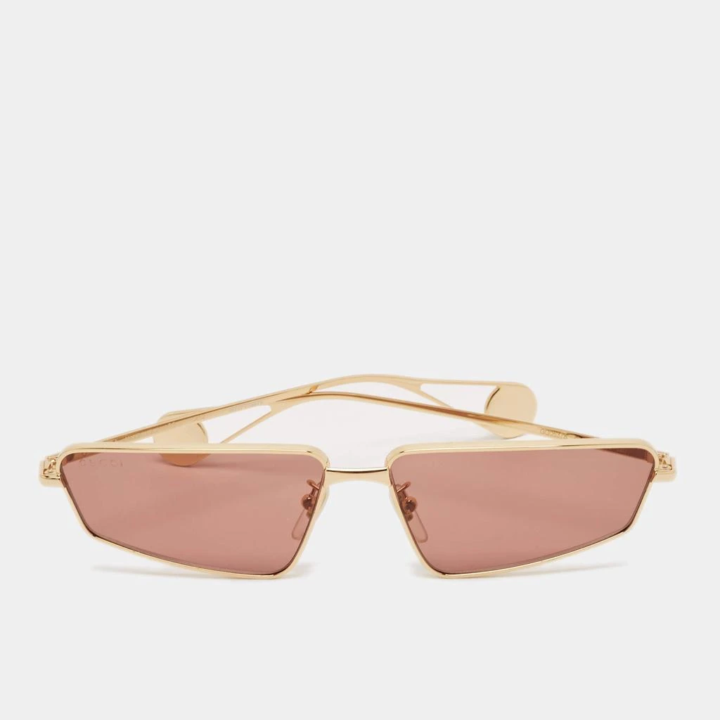 Gucci Gucci Gold/Red GG0537S Rectangular Sunglasses 1