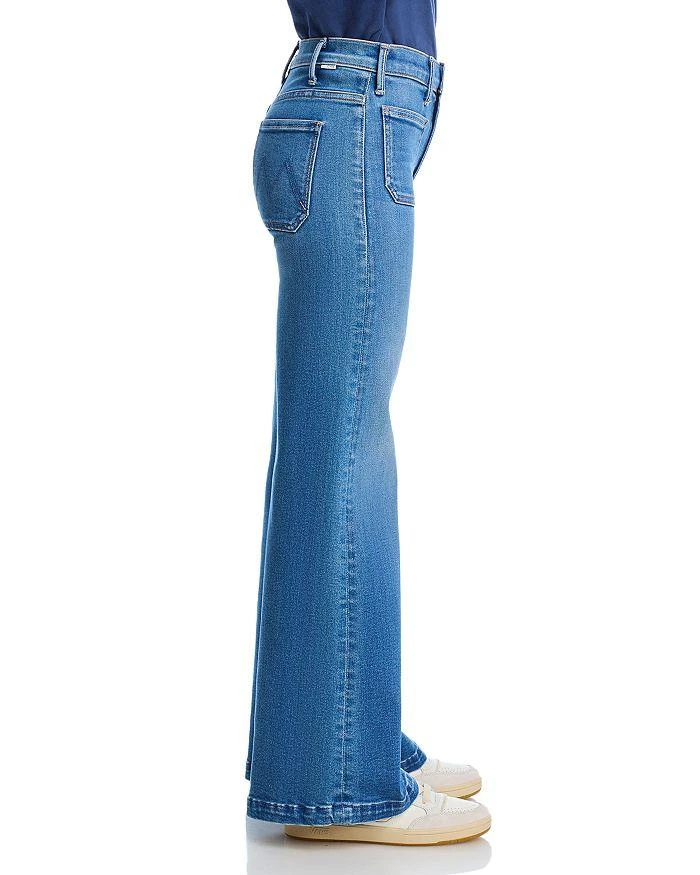 MOTHER Lil Roller High Rise Patch Pocket Wide Leg Jeans in Piece By Piece 4