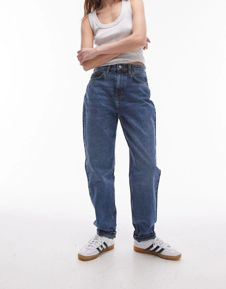 Topshop Topshop Original Mom high rise jean in mid blue 1