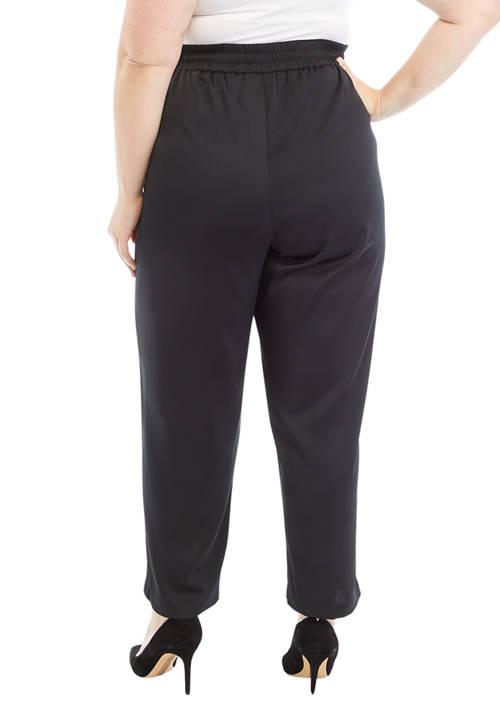 JONES NEW YORK New York Plus Size Satin Pull On Jogger Pants