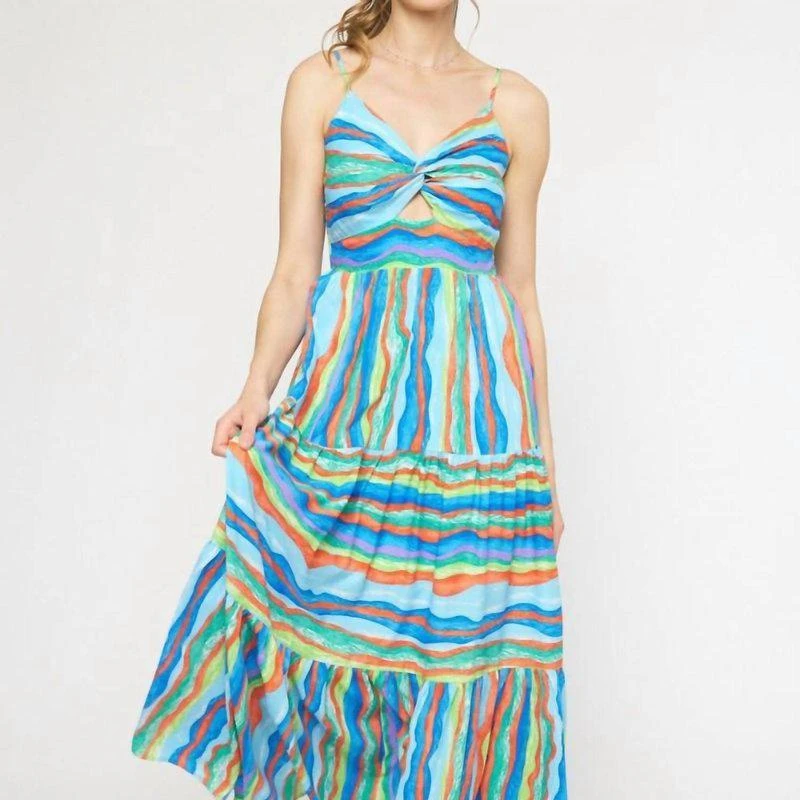 entro Stripe Maxi Dress 1