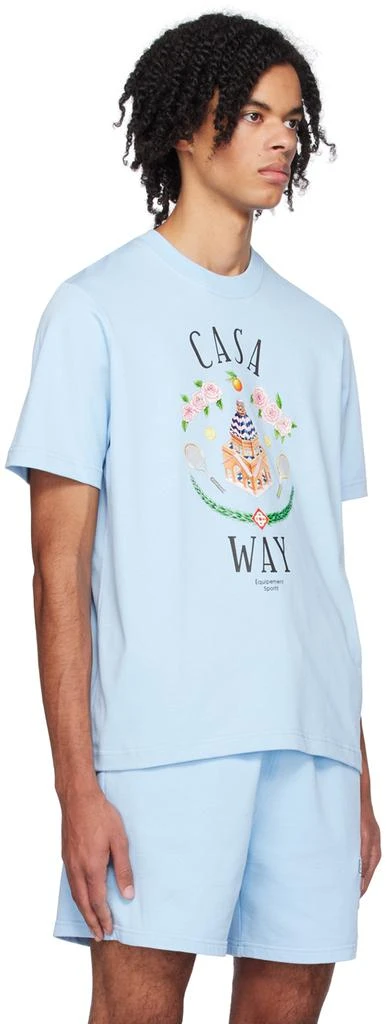 Casablanca Blue 'Casa Way' T-Shirt 2