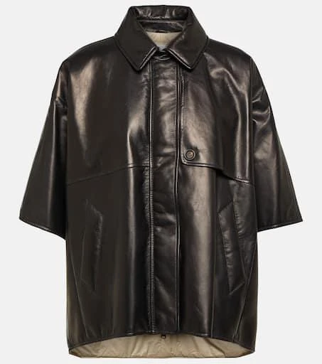 Brunello Cucinelli Leather overshirt  1
