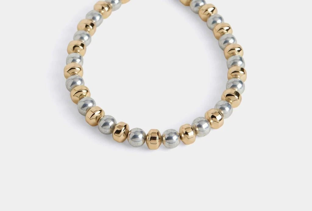 COCO + CARMEN Women
s Sasha Necklace In Silver And Gold Tone Beads
