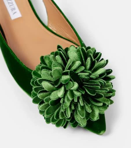 Aquazzura Couturier velvet slingback flats 5