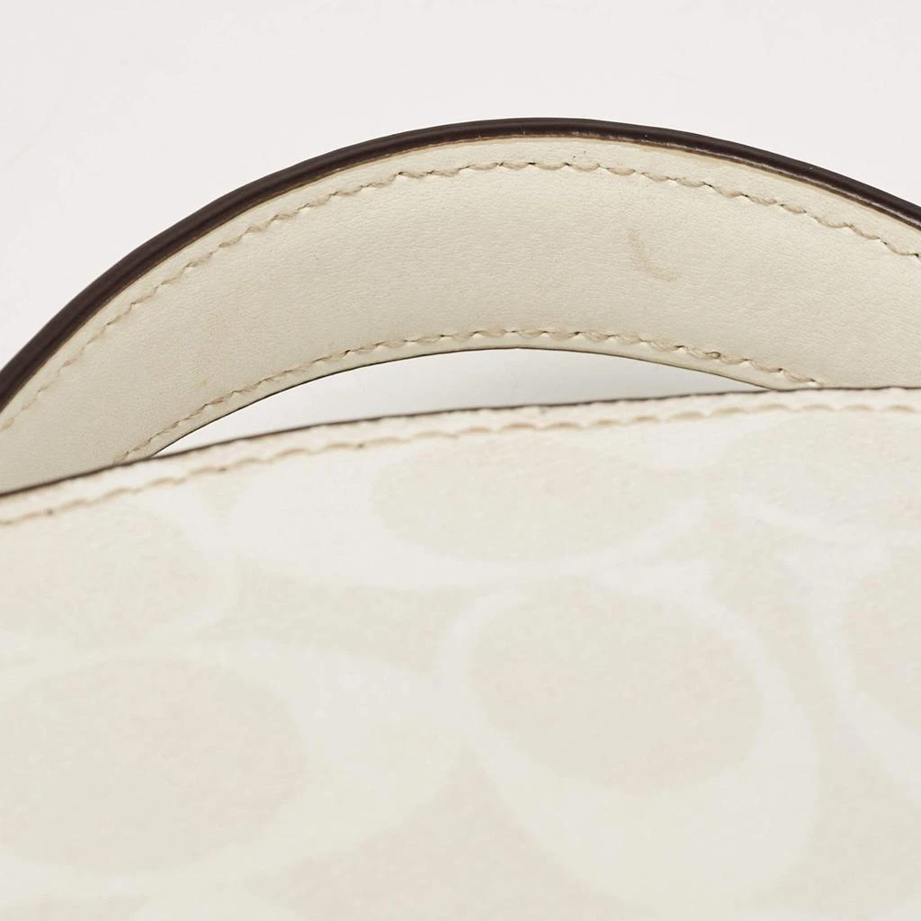 Coach Coach Off White Signature Coated Canvas Serena Satchel 9