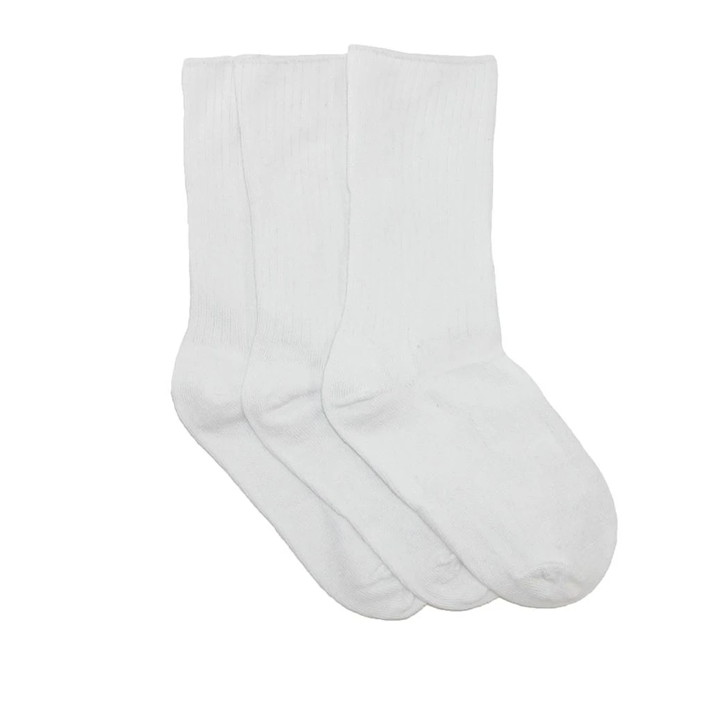 Jefferies Socks Kids
 Cotton Seamless Toe Casual Crew Sock (Pack of 3) 1