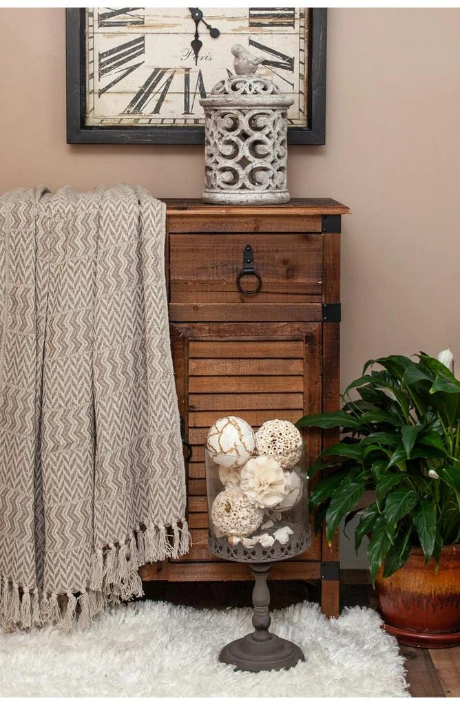 Parkland Alma Transitional Brown 52" x 67" Woven Handloom Throw 5