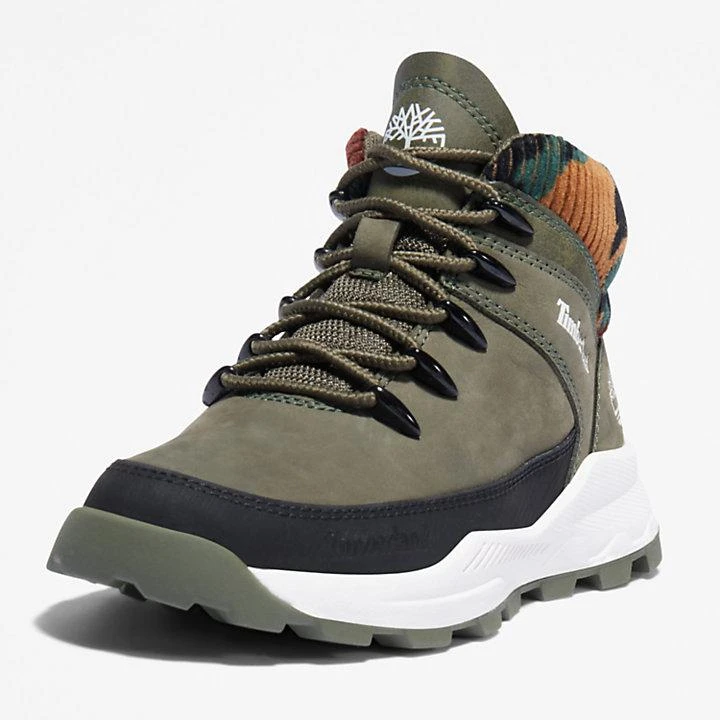 Timberland Brooklyn High Top Trainer for Youth in Dark Green 8