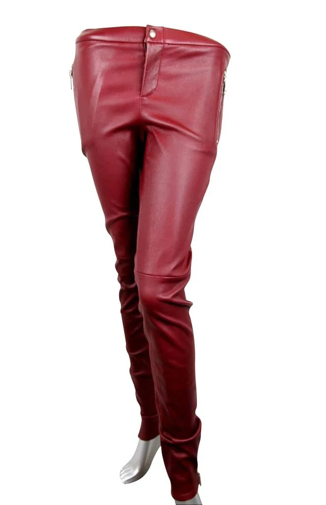 Gucci Women
s Leggings Stretch Lamb Leather Pant (38)