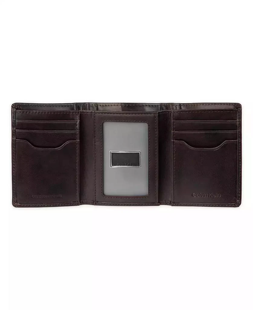 Calvin Klein Men's RFID Two Tone Arcadia Leather Trifold Wallet ...
