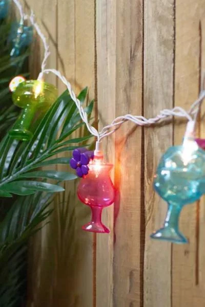 Urban Outfitters Cocktail Glasses 7ft String Lights 2