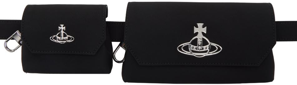 Vivienne Westwood Black Multi Pouch Belt