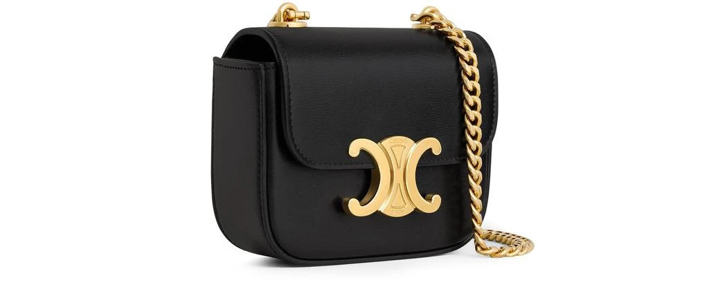 CELINE Mini chain claude in shiny calfskin 2