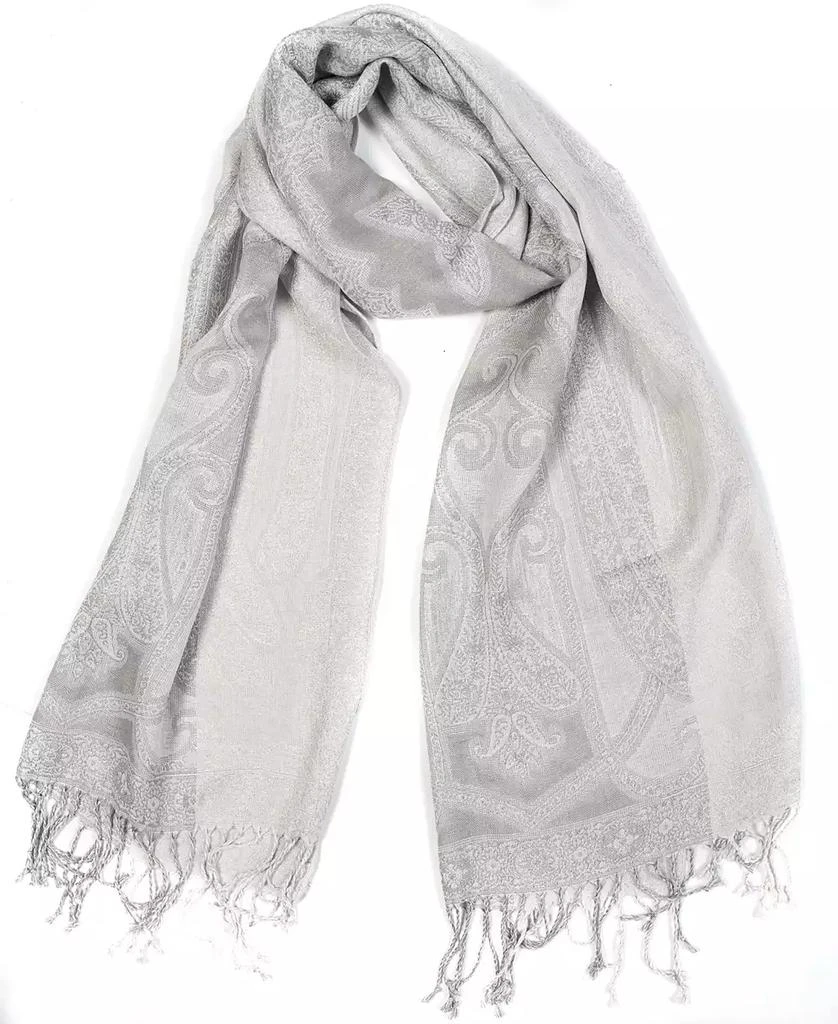 Vince Camuto Women's All-Over Paisley Lurex Scarf 12