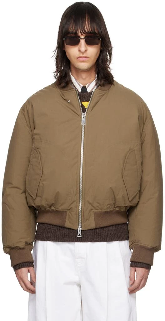 Bottega Veneta Brown Down Bomber Jacket 1