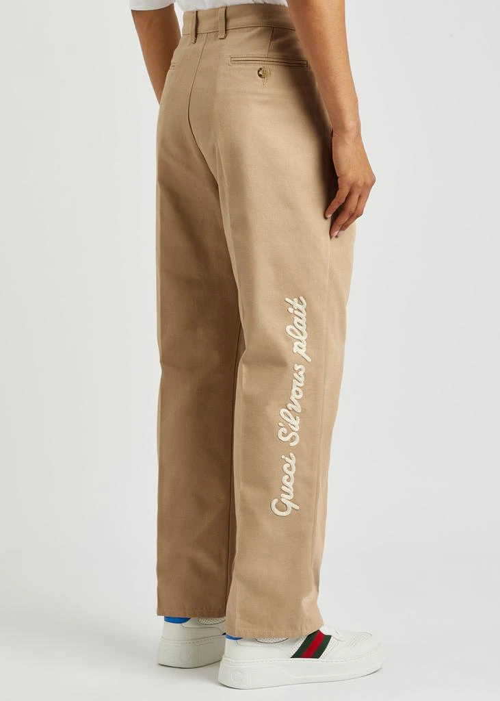 Gucci S'il Vous Plaît cotton trousers 3