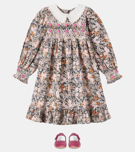 Bebe Organic Kids, Elora Embroidered Cotton Dress, Kids, Multicolor, Y 4, Day