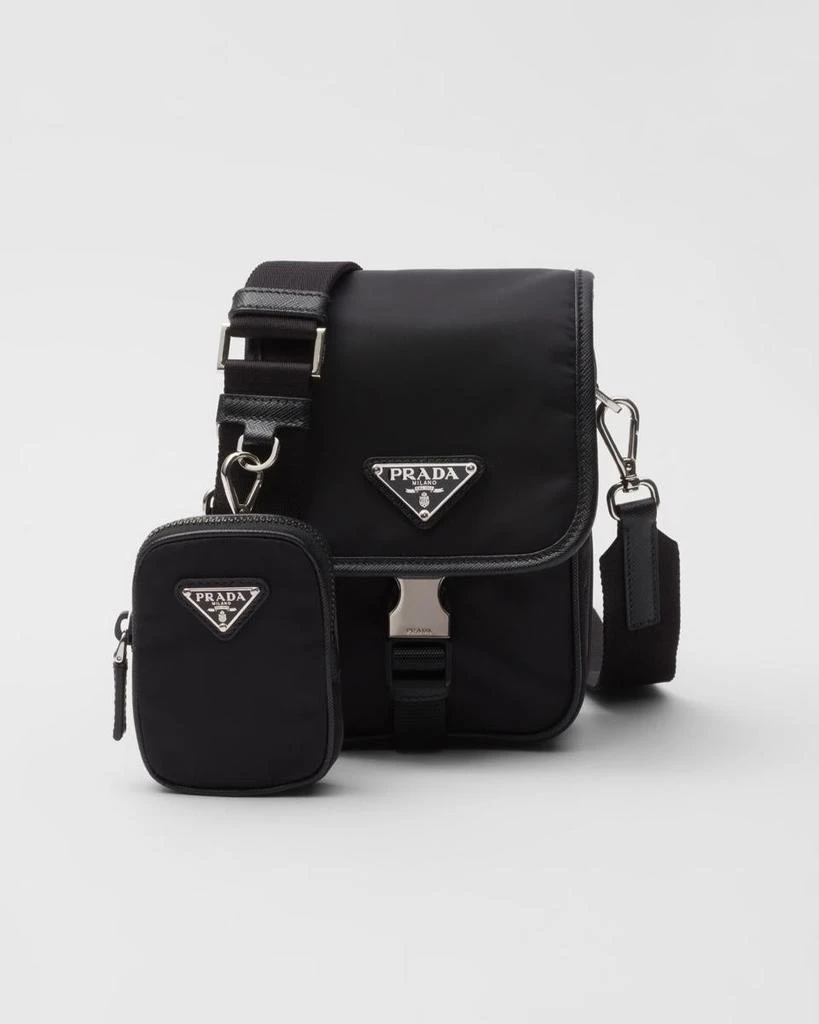 Prada Prada Re-Nylon And Saffiano Crossbody Bag 1