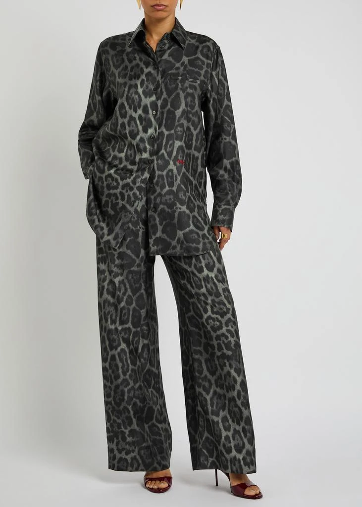 Stella McCartney Leopard-print silk shirt 4