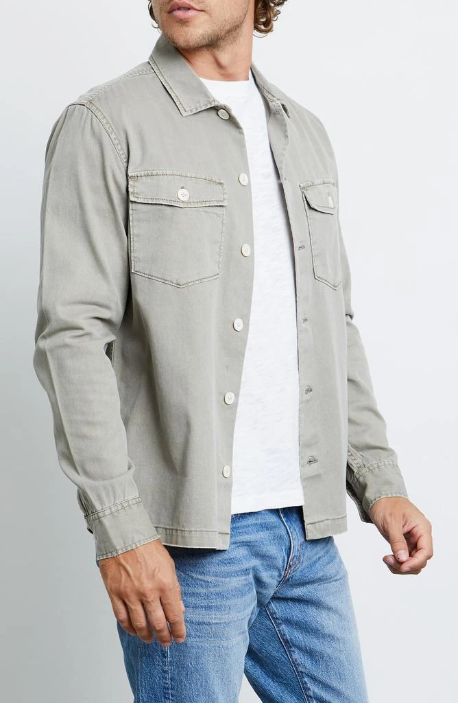 Rails Garment Washed Cotton Button-Up Military Shirt 2