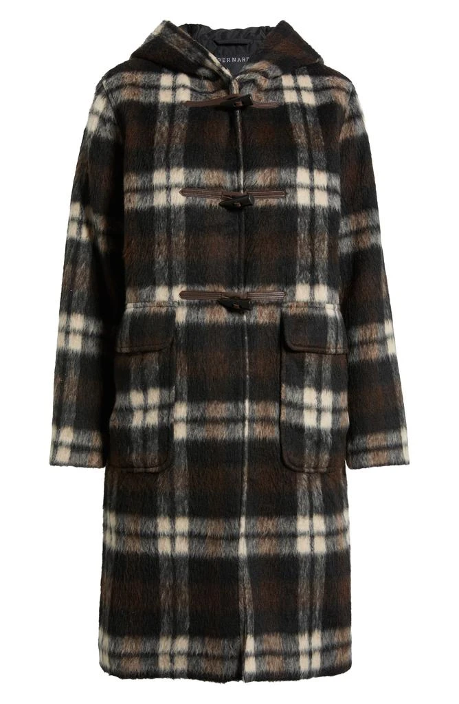 Bernardo Plaid Toggle Coat 6